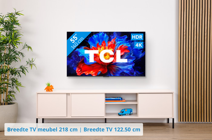 TCL 55" QLED P81K 4K (2025) visual Coolblue 1