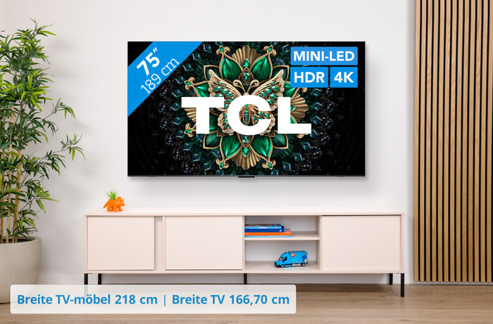 TCL 75 Zoll QD Mini-LED C61K 4K (2025) visuelles Coolblue 1