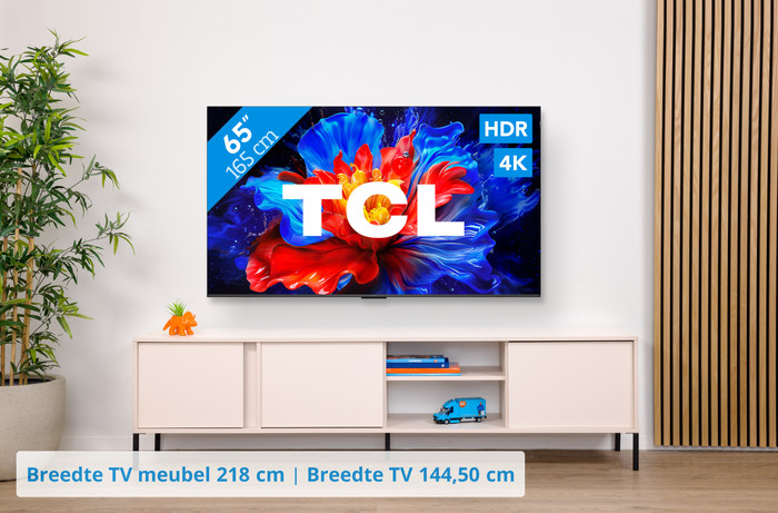 TCL 65" QLED P81K 4K (2025) + TCL Q65H visual Coolblue 1