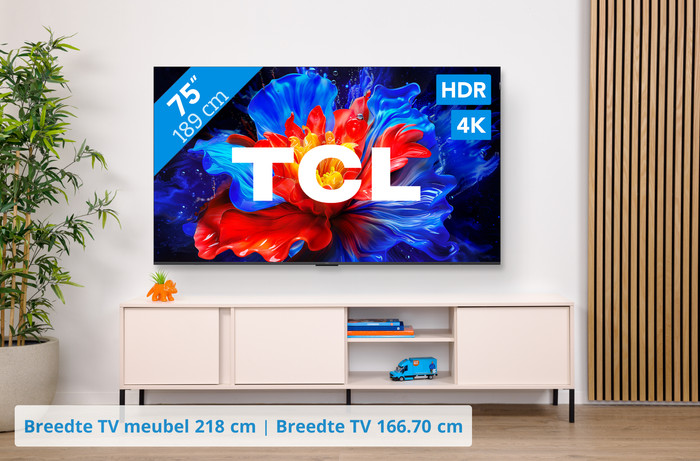 TCL 75" QLED P81K 4K (2025) visual Coolblue 1