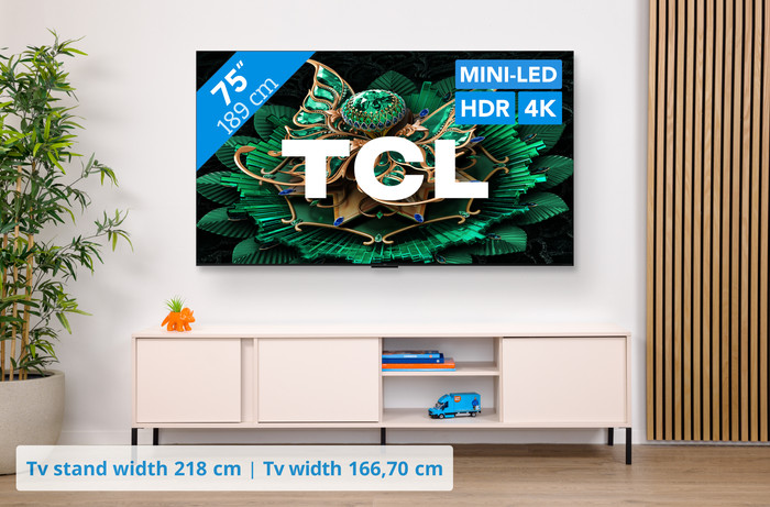 TCL 75 inches QD Mini-LED C71K 4K (2025) visual Coolblue 1