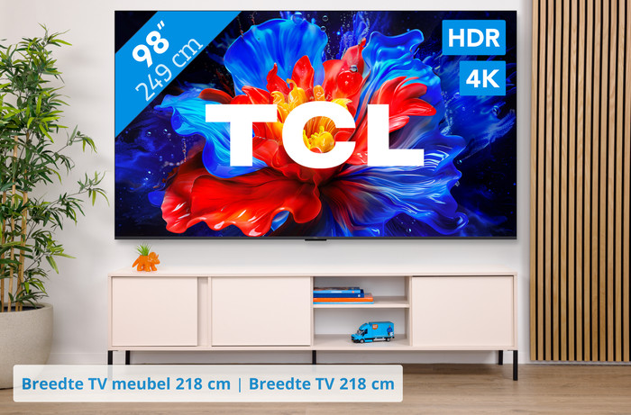 TCL 98" QLED P81K 4K (2025) +TCL Q85H PRO visual Coolblue 1