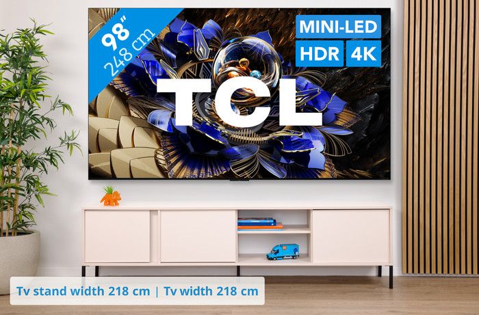 TCL 98 inches QD Mini-LED X11K 4K (2025) visual Coolblue 1