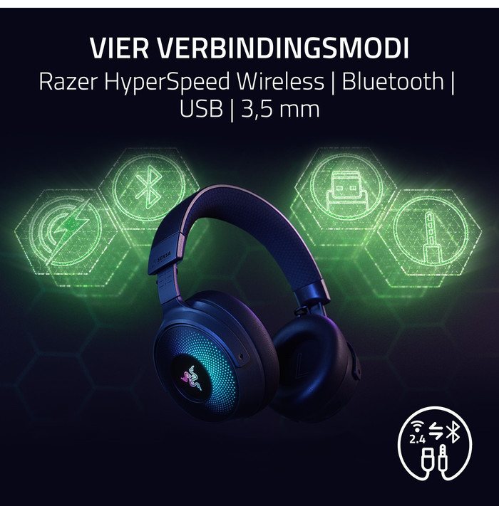 Razer Kraken V4 Pro Wireless Gaming Headset + Control Hub visual leverancier