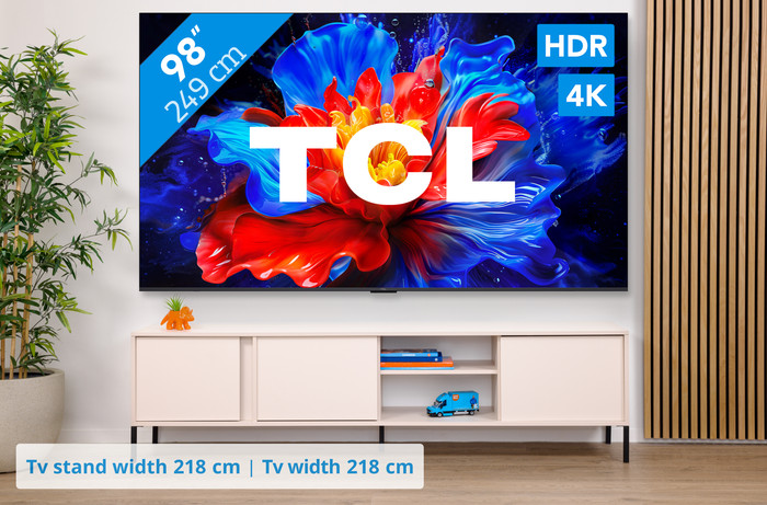 TCL 98 inches QLED P81K 4K (2025) + TCL Q65H visual Coolblue 1