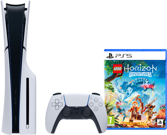 PlayStation 5 Slim Disc Edition + LEGO Horizon Adventures Main Image