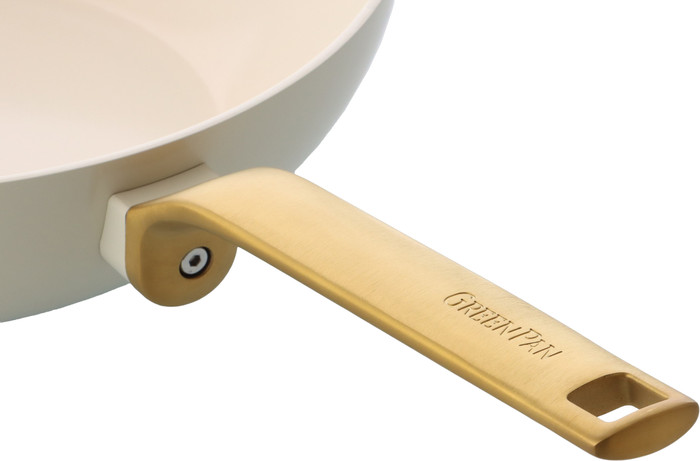 Greenpan Evolution koekenpan 28 cm Cream White detail
