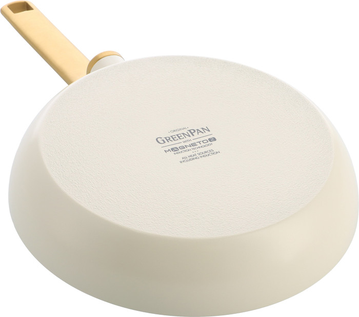 Greenpan Evolution koekenpan 28 cm Cream White onderkant