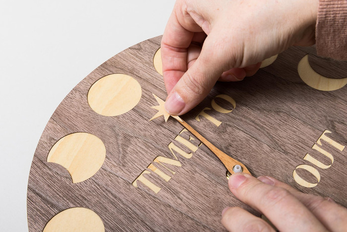 Cricut Wood Veneer 30.5x30.5cm Cherry product in use