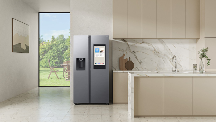 Samsung RS90F66BETEF Family Hub product in gebruik