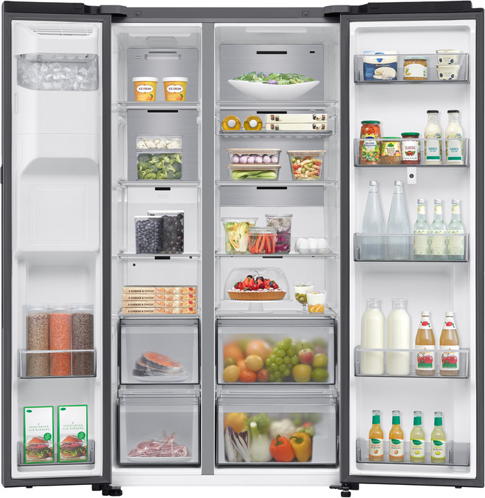 Samsung RS90F66BETEF Family Hub binnenkant