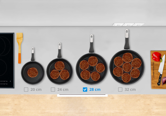 Tefal Renew Black Ceramic Frying Pan 28cm visual Coolblue 2