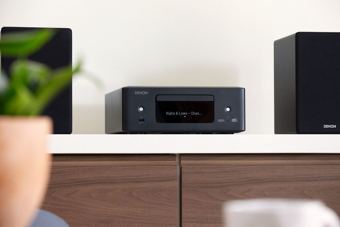 Denon Ceol N12DAB Black product in use