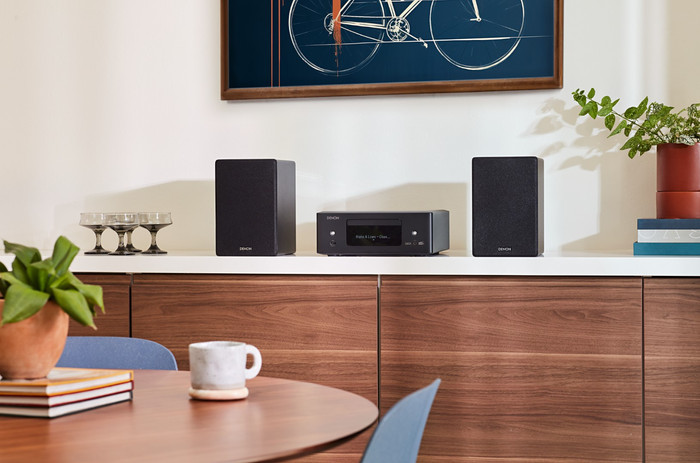 Denon Ceol N12DAB Black product in use