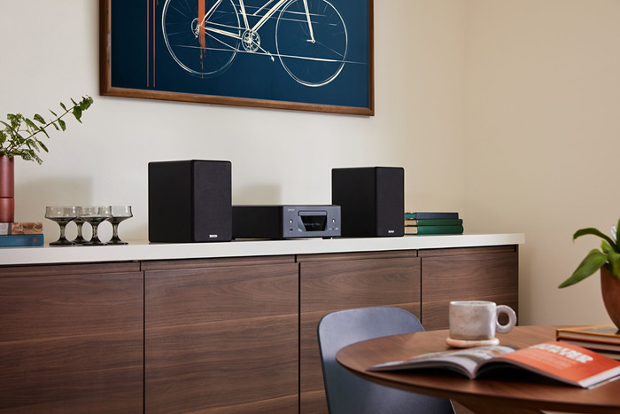 Denon Ceol N12DAB Black product in use