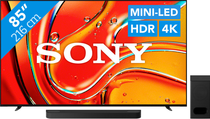 Sony 85 inches Bravia 7 4K QLED XR Mini-LED (2024) + Sony Bravia Theatre Bar 6 Black Main Image