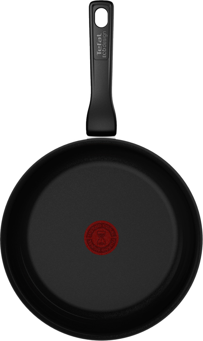 Tefal Renew Black Keramische Koekenpannenset 24 +  28 cm + Wokpan 28 cm bovenkant