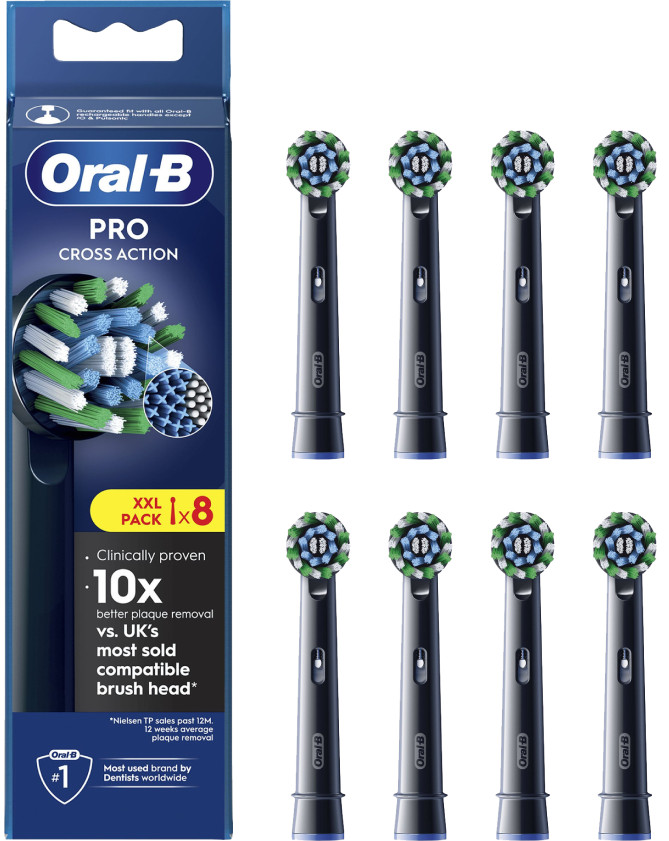 Oral-B Pro Cross Action Zwart (8 stuks) Main Image