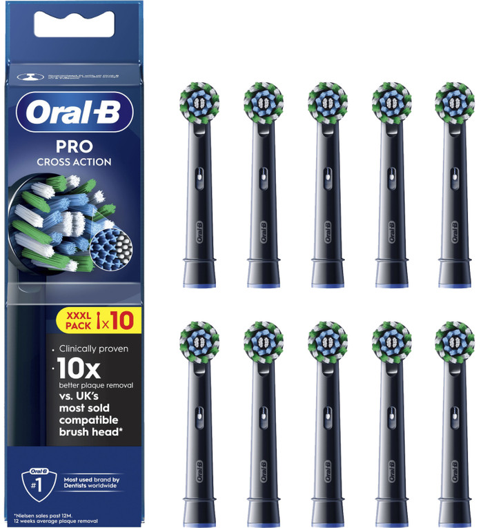 Oral-B Pro Cross Action Schwarz (10 Stück) Main Image