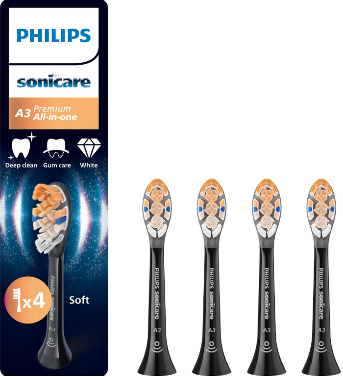 Philips Sonicare Premium All-in-One HX9094/88 Schwarz (4 Stück) Main Image