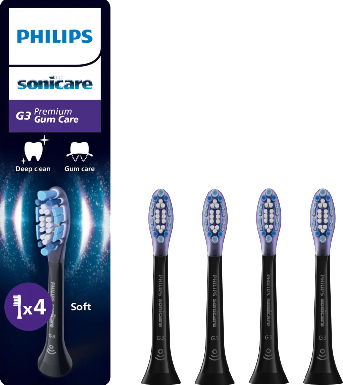 Philips Sonicare Premium Gum Care HX9054/88 Zwart (4 stuks) Main Image