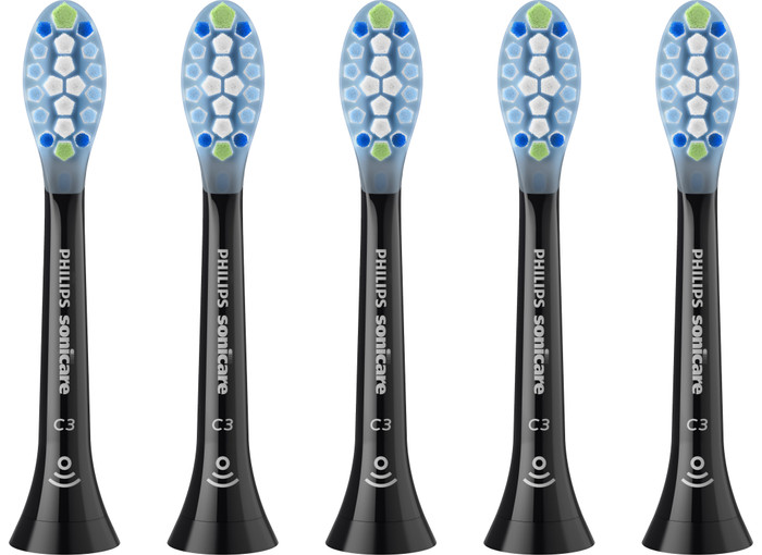 Philips Sonicare Premium Plaque Defense HX9045/88 Zwart (5 stuks) rechterkant