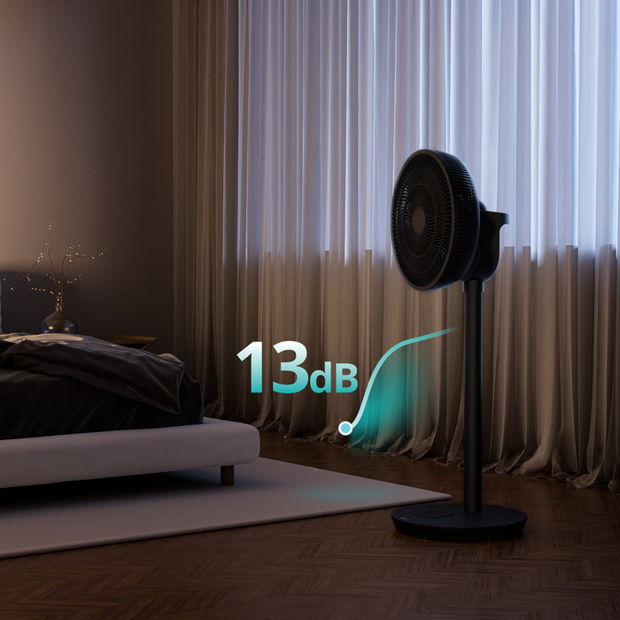 Duux Whisper Flex 2 Black product in gebruik