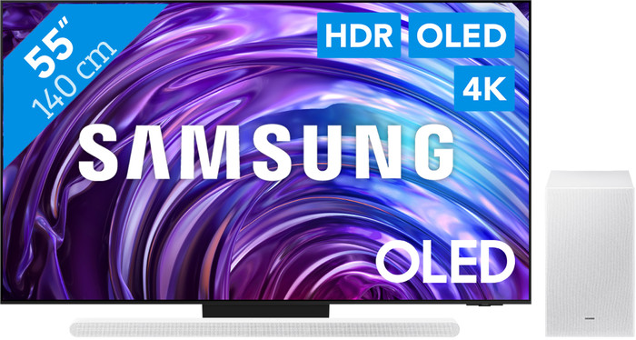 Samsung OLED 4K 55S95D (2024) + Samsung HW-S701D Wit (2024) Main Image