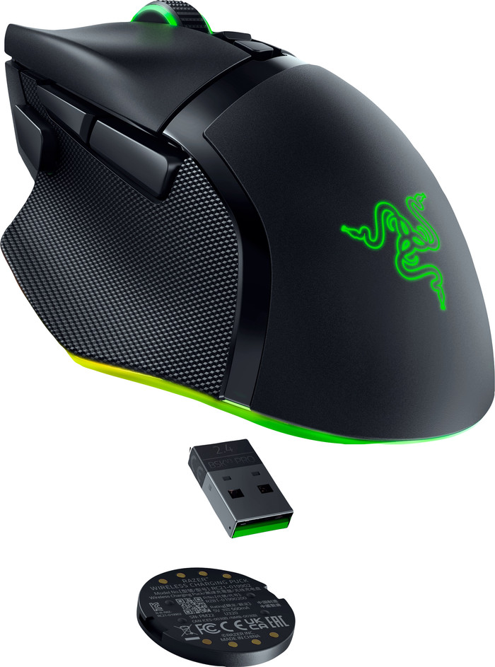 Razer Basilisk V3 Pro 35K Wireless Gaming Muis achterkant
