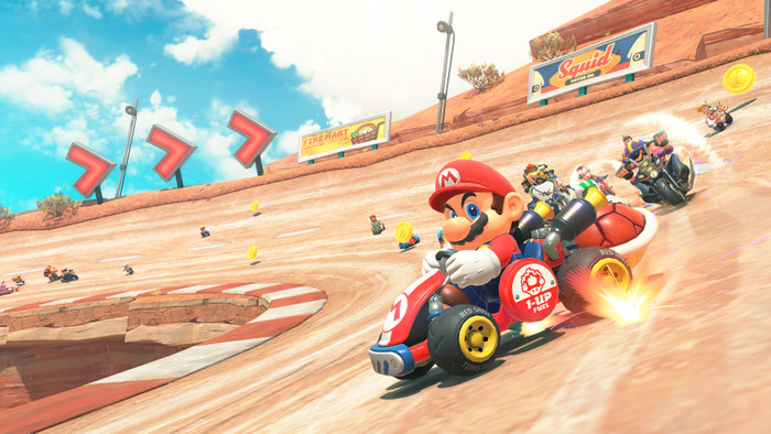 Mario Kart World Nintendo Switch 2 product in gebruik