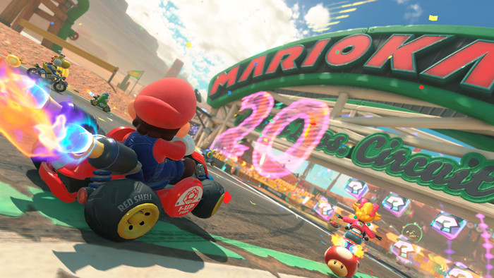 Mario Kart World Nintendo Switch 2 product in gebruik
