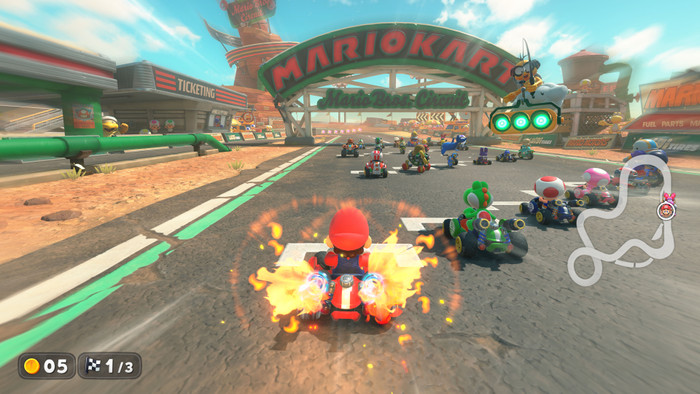 Mario Kart World Nintendo Switch 2 product in gebruik