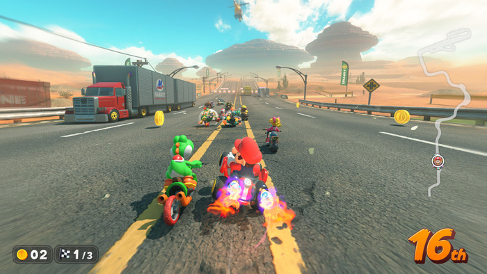 Mario Kart World Nintendo Switch 2 product in gebruik
