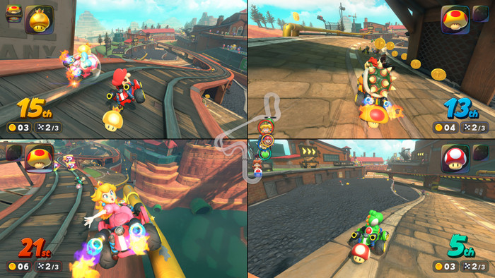 Mario Kart World Nintendo Switch 2 product in gebruik