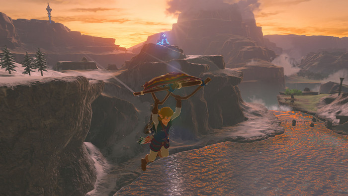 The Legend of Zelda: Breath of the Wild Nintendo Switch 2 Edition product in use