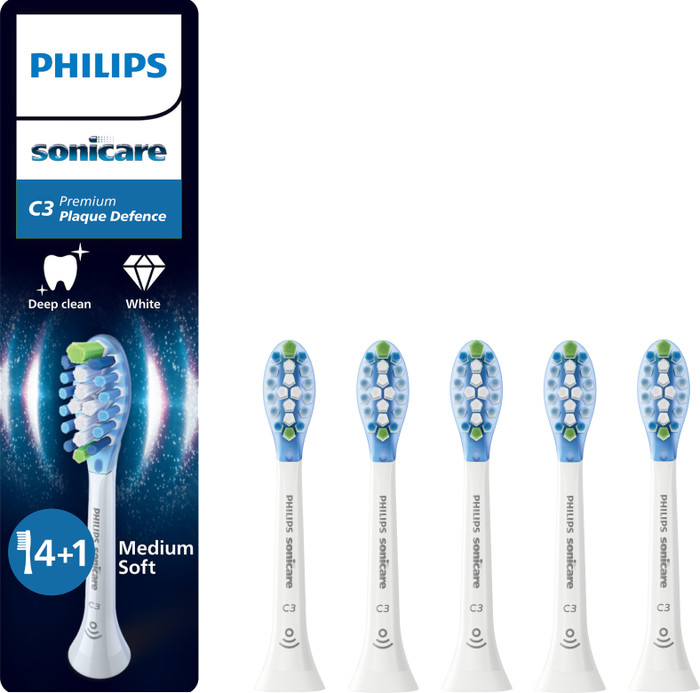 Philips Sonicare Premium Plaque Defense HX9045/87 Wit (5 stuks) Main Image