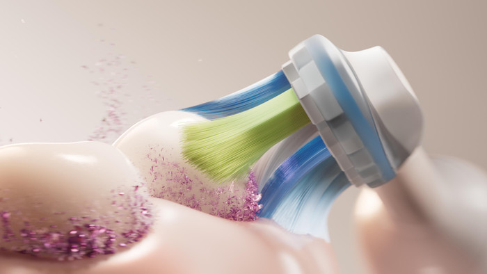 Philips Sonicare Premium Plaque Defense HX9044/87 White (4 units) product in use