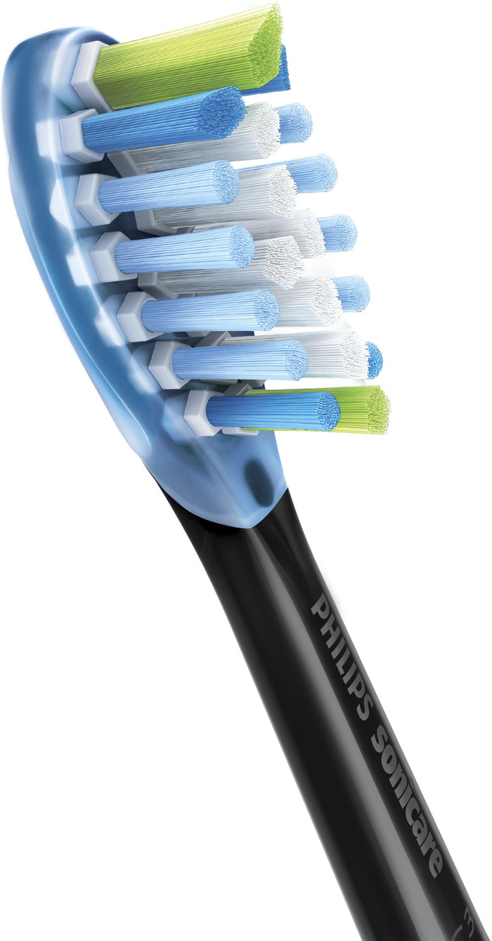 Philips Sonicare Premium Plaque Defense HX9042/88 Zwart (2 stuks) detail
