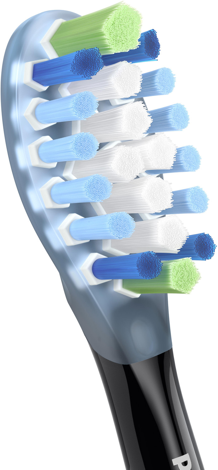 Philips Sonicare Premium Plaque Defense HX9042/88 Zwart (2 stuks) detail