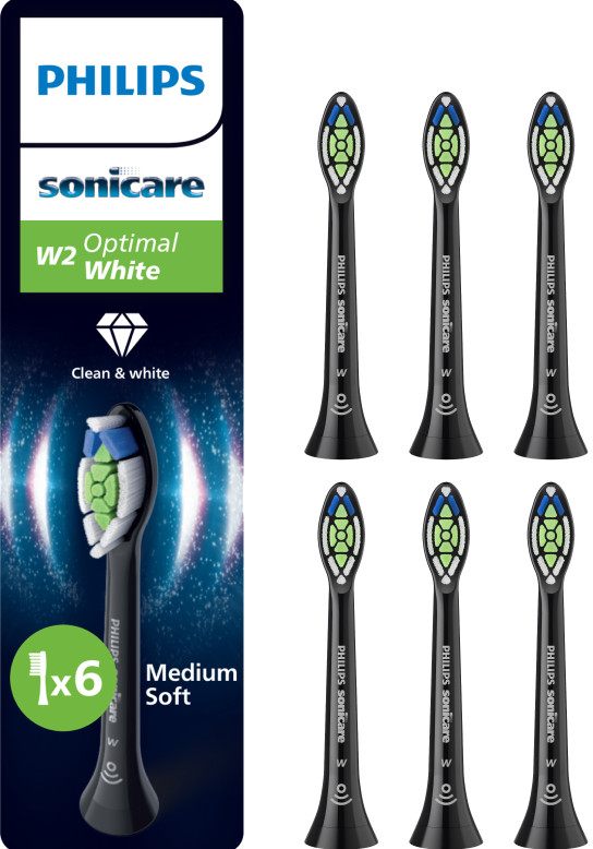 Philips Sonicare Optimal White HX6066/88 Schwarz (6 Stück) Main Image