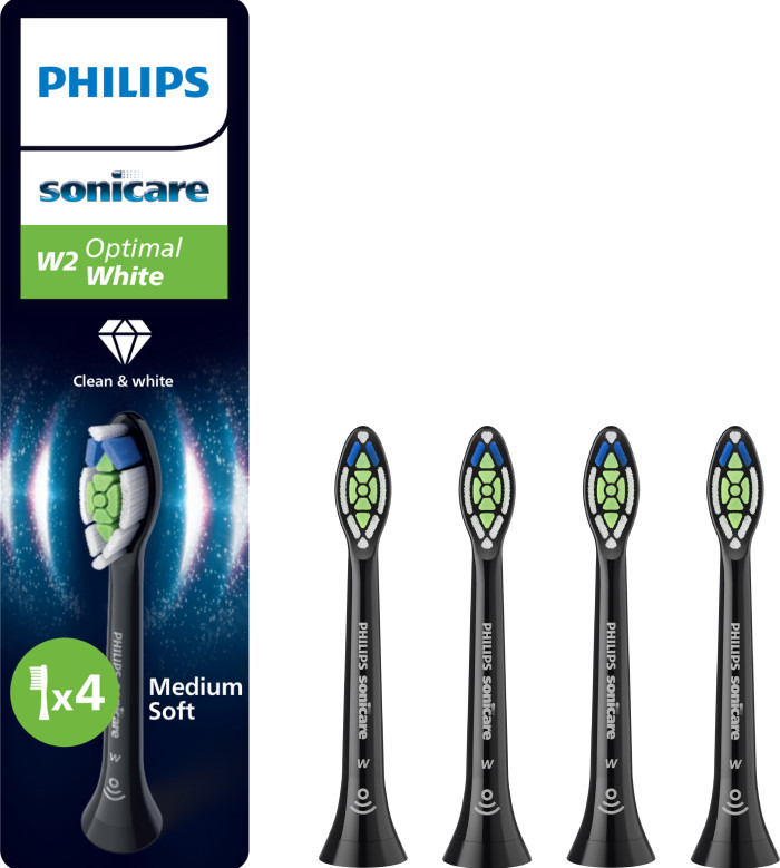 Philips Sonicare Optimal White HX6064/88 Zwart (4 stuks) Main Image
