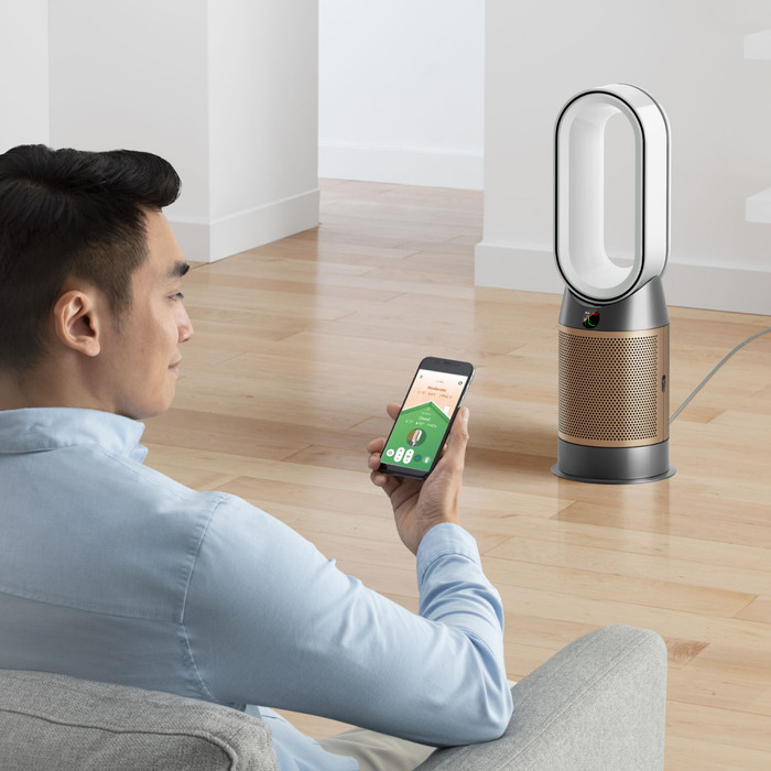 Dyson Purifier Hot+Cool HP2 De-NOx product in gebruik