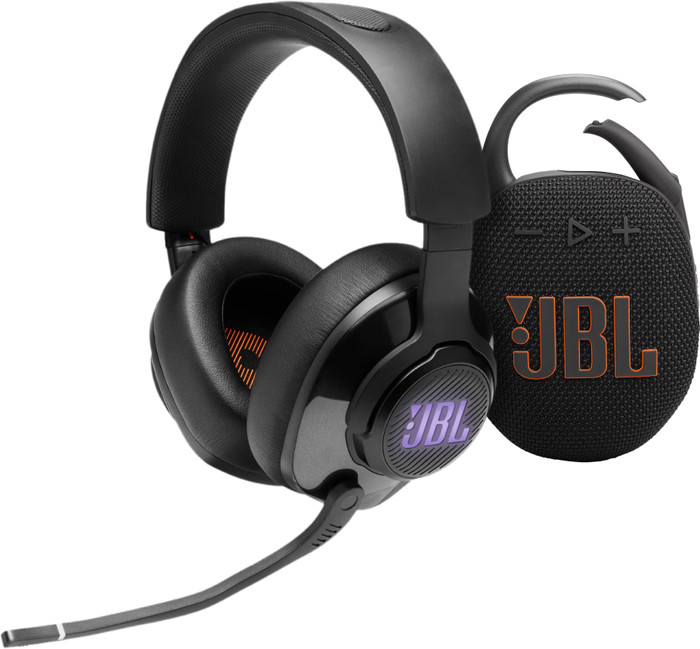 JBL Quantum 400 Black + JBL Clip 5 Black Main Image