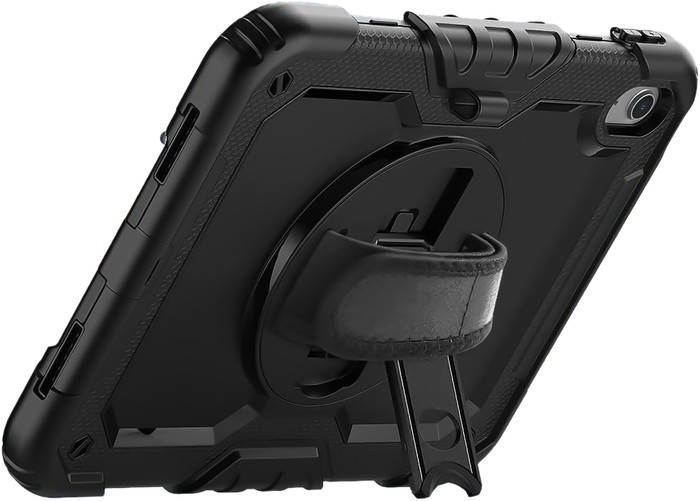 Just in Case Apple iPad (2025/2022) Rotating Backcover Schwarz rückseite