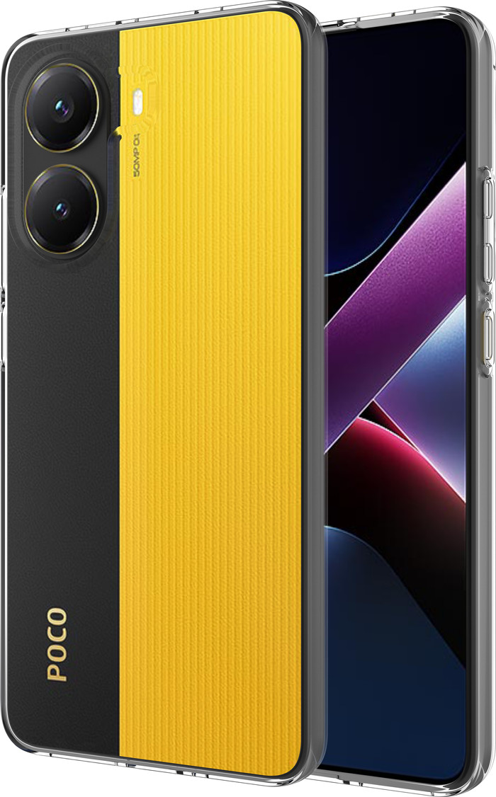 Just in Case Soft Design Xiaomi Poco X7 Pro Back Cover Transparant voorkant