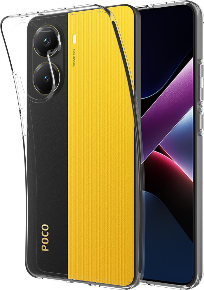 Just in Case Soft Design Xiaomi Poco X7 Pro Back Cover Transparant voorkant