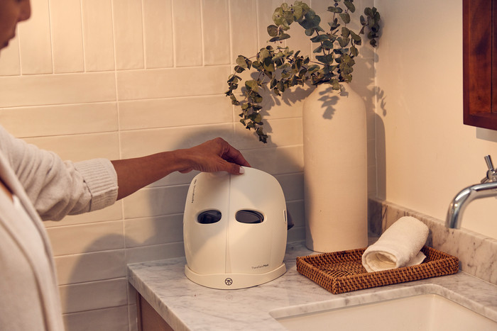 Therabody Theraface Mask produit à l'usage