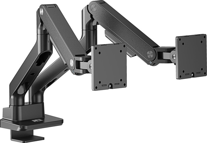 ACT AC8342 Monitorarm 35 inch met gasveer voor 2 monitoren linkerkant