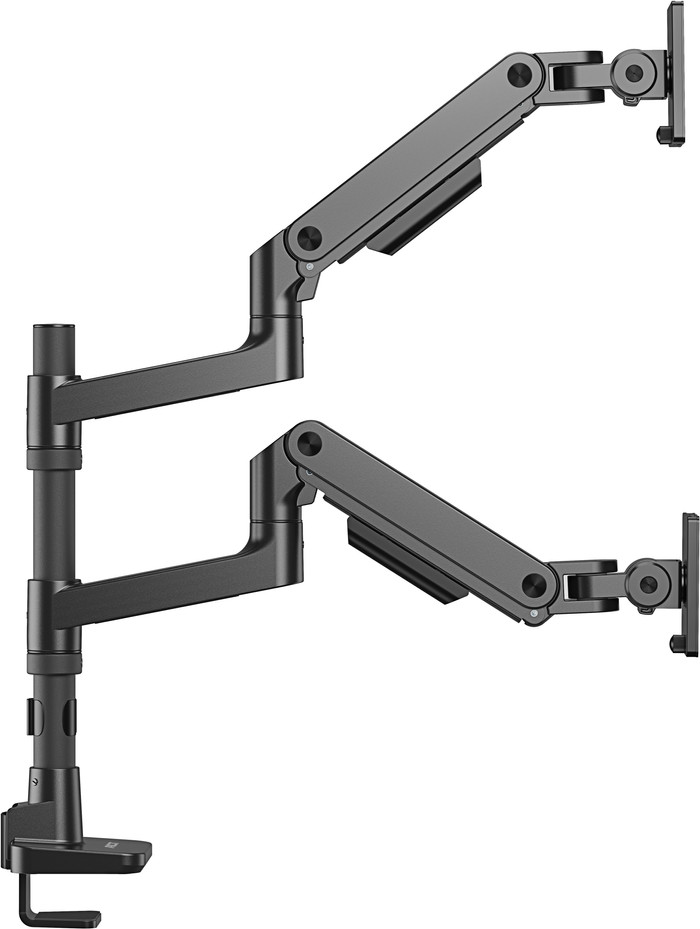 ACT AC8343 Monitorarm 49 inch met gasveer voor 2 monitoren linkerkant