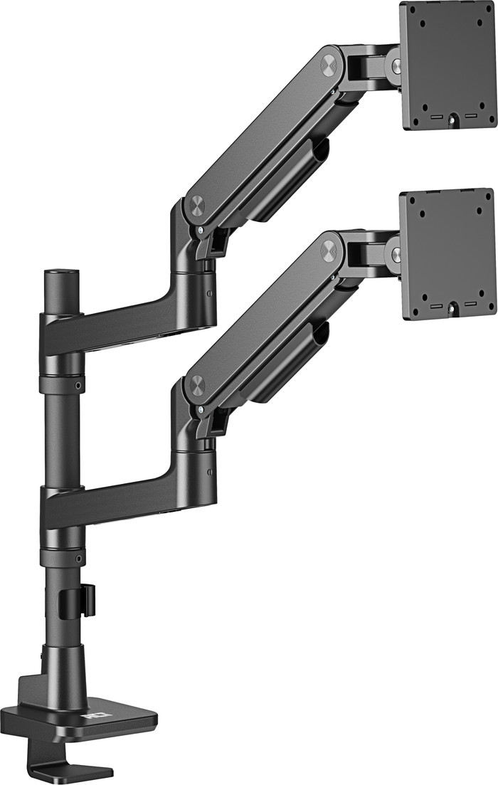ACT AC8343 Monitorarm 49 inch met gasveer voor 2 monitoren linkerkant